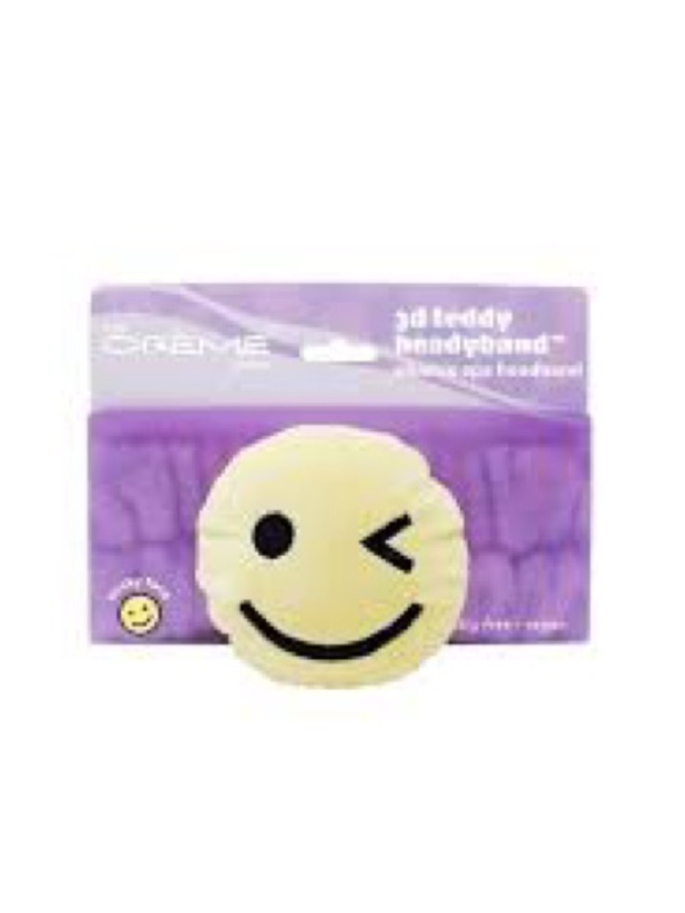 CREME Purple Winking Emoji Headband